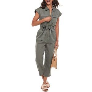 SONOMA Goods for Life + Now & Gen Green Utility Crop Jumpsuit